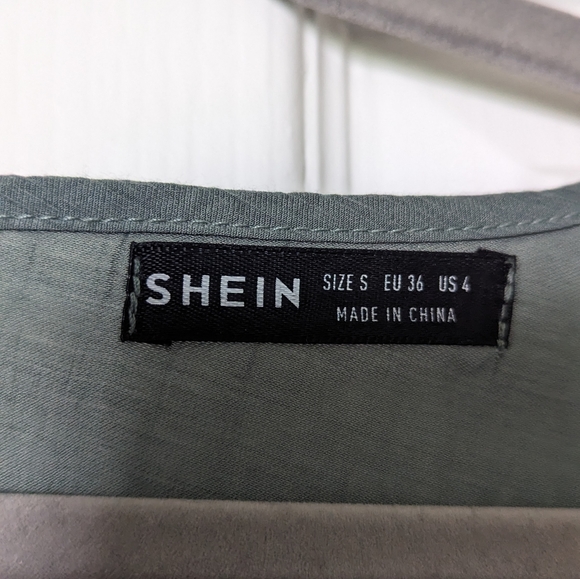 Sage green maxi prairie dress Small - Picture 3 of 4